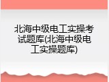 北海中级电工实操考试题库(北海中级电工实操题库)