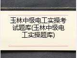 玉林中级电工实操考试题库(玉林中级电工实操题库)