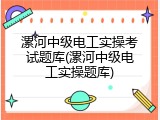 漯河中级电工实操考试题库(漯河中级电工实操题库)
