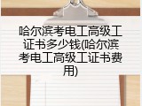 哈尔滨考电工高级工证书多少钱(哈尔滨考电工高级工证书费用)