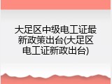 大足区中级电工证最新政策出台(大足区电工证新政出台)