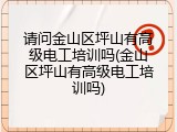 请问金山区坪山有高级电工培训吗(金山区坪山有高级电工培训吗)