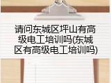 请问东城区坪山有高级电工培训吗(东城区有高级电工培训吗)