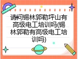 请问锡林郭勒坪山有高级电工培训吗(锡林郭勒有高级电工培训吗)