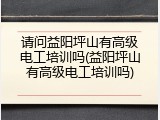 请问益阳坪山有高级电工培训吗(益阳坪山有高级电工培训吗)