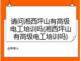 请问湘西坪山有高级电工培训吗(湘西坪山有高级电工培训吗)