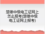 楚雄中级电工证网上怎么报考(楚雄中级电工证网上报考)