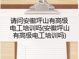 请问安徽坪山有高级电工培训吗(安徽坪山有高级电工培训吗)