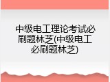中级电工理论考试必刷题林芝(中级电工必刷题林芝)