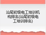 汕尾初级电工培训机构排名(汕尾初级电工培训排名)
