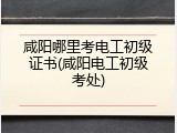 咸阳哪里考电工初级证书(咸阳电工初级考处)