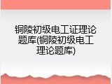 铜陵初级电工证理论题库(铜陵初级电工理论题库)