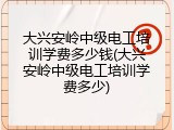 大兴安岭中级电工培训学费多少钱(大兴安岭中级电工培训学费多少)