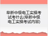 阜新中级电工实操考试考什么(阜新中级电工实操考试内容)