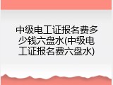 中级电工证报名费多少钱六盘水(中级电工证报名费六盘水)