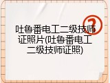 吐鲁番电工二级技师证照片(吐鲁番电工二级技师证照)