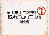 乐山电工二级技师证照片(乐山电工技师证照)