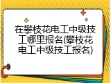 在攀枝花电工中级技工哪里报名(攀枝花电工中级技工报名)