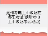 潮州考电工中级证在哪里考试(潮州考电工中级证考试地点)