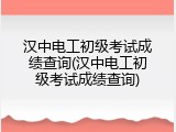 汉中电工初级考试成绩查询(汉中电工初级考试成绩查询)