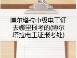 博尔塔拉中级电工证去哪里报考的(博尔塔拉电工证报考处)