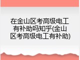 在金山区考高级电工有补助吗知乎(金山区考高级电工有补助)