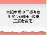 阜阳中级电工报考费用多少(阜阳中级电工报考费用)