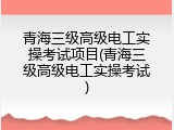 青海三级高级电工实操考试项目(青海三级高级电工实操考试)
