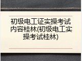 初级电工证实操考试内容桂林(初级电工实操考试桂林)