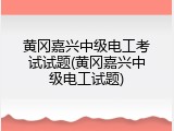 黄冈嘉兴中级电工考试试题(黄冈嘉兴中级电工试题)
