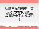 抚顺三级高级电工实操考试项目(抚顺三级高级电工实操项目)