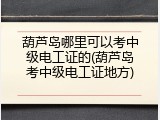 葫芦岛哪里可以考中级电工证的(葫芦岛考中级电工证地方)