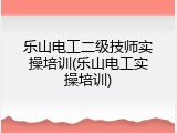乐山电工二级技师实操培训(乐山电工实操培训)