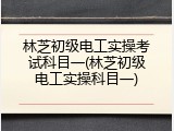 林芝初级电工实操考试科目一(林芝初级电工实操科目一)