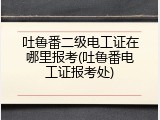 吐鲁番二级电工证在哪里报考(吐鲁番电工证报考处)