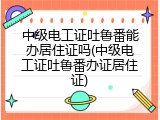 中级电工证吐鲁番能办居住证吗(中级电工证吐鲁番办证居住证)
