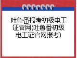 吐鲁番报考初级电工证官网(吐鲁番初级电工证官网报考)