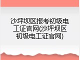 沙坪坝区报考初级电工证官网(沙坪坝区初级电工证官网)