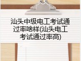 汕头中级电工考试通过率啥样(汕头电工考试通过率高)