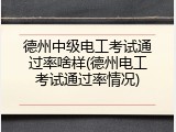 德州中级电工考试通过率啥样(德州电工考试通过率情况)