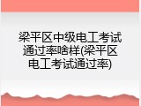 梁平区中级电工考试通过率啥样(梁平区电工考试通过率)