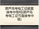 葫芦岛考电工证能直接考中级吗(葫芦岛考电工证可直接考中级)
