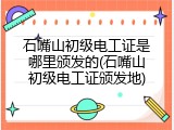 石嘴山初级电工证是哪里颁发的(石嘴山初级电工证颁发地)