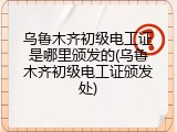 乌鲁木齐初级电工证是哪里颁发的(乌鲁木齐初级电工证颁发处)