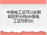 中级电工证可以在铜梁区积分吗(中级电工证可积分)