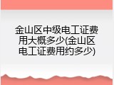 金山区中级电工证费用大概多少(金山区电工证费用约多少)