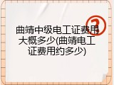 曲靖中级电工证费用大概多少(曲靖电工证费用约多少)