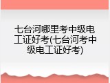 七台河哪里考中级电工证好考(七台河考中级电工证好考)