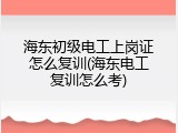 海东初级电工上岗证怎么复训(海东电工复训怎么考)