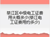 綦江区中级电工证费用大概多少(綦江电工证费用约多少)